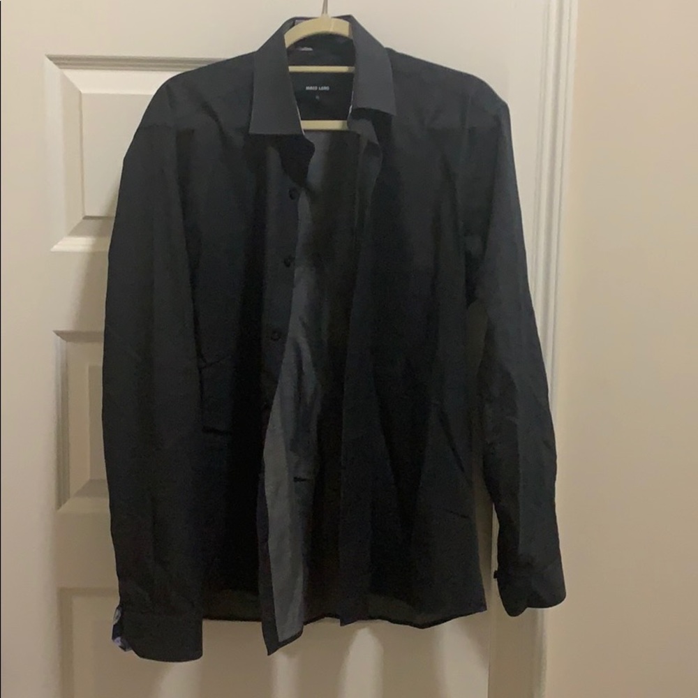 Casual Button Up with design cuff and collar